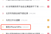 苹果春季发布会提前曝光 紫色iPhone 13 Pro上热搜，SE3将搭载A15