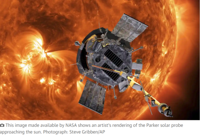 美媒 NASA航天器穿过日冕，首次成功“接触”太阳  第1张