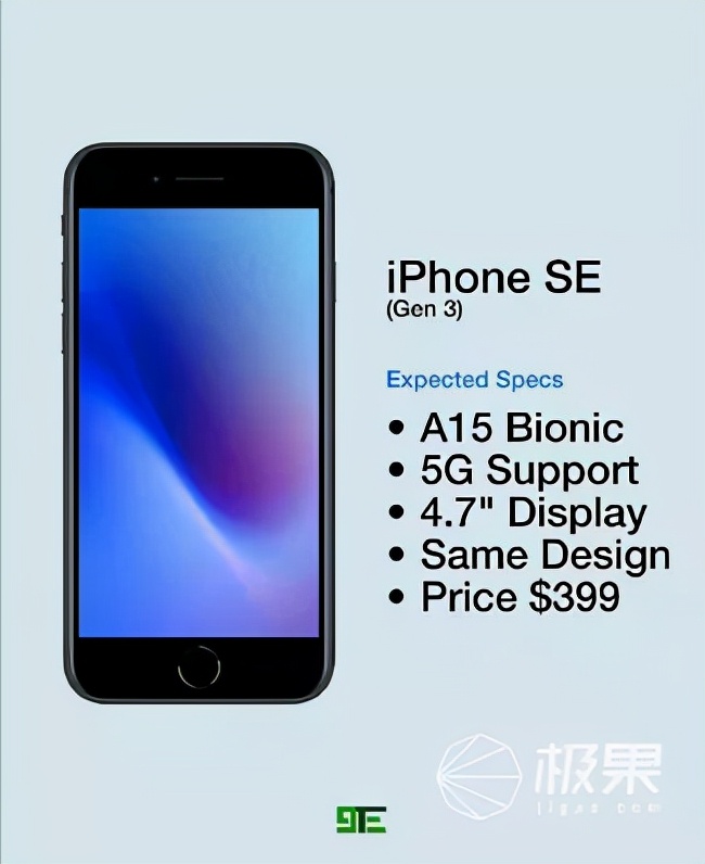 苹果或将于明年发布iPhone SE3！5G网络+A15处理器，售价或3K起  第9张
