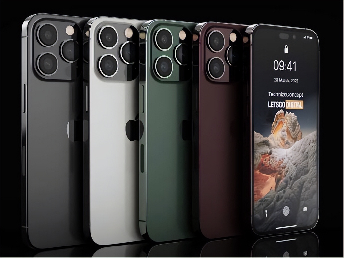苹果14Pro最新配色曝光，共计四种颜色  第1张